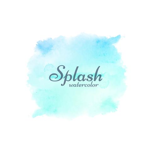 Modern watercolor splash bright colorful design vector