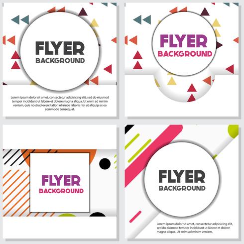 fresh background flyer style background Design Template vector