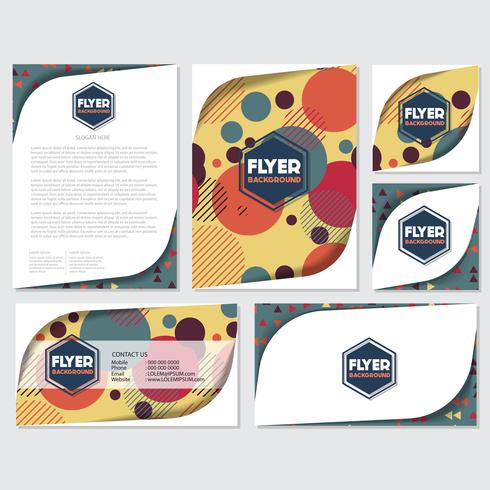 fresh background flyer style background Design Template vector
