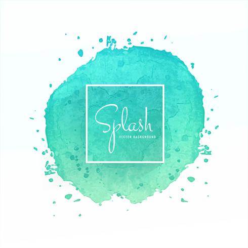 Hand drawn colorful soft watercolor splash design vector