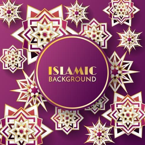 islamic background template Vector