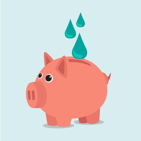 Piggy bank vector