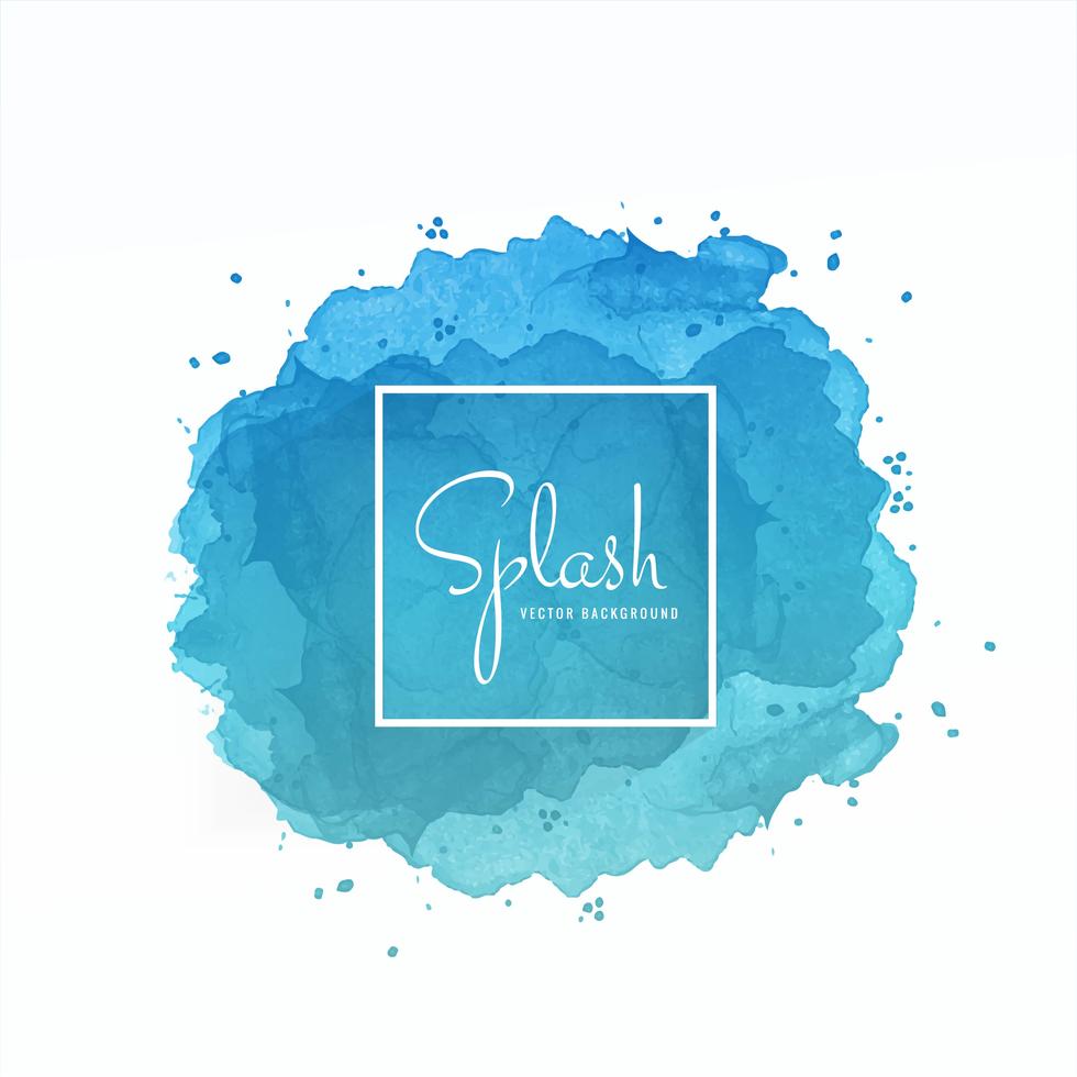 Elegant Blue Splash Watercolor Background 339837 Vector Art At Vecteezy