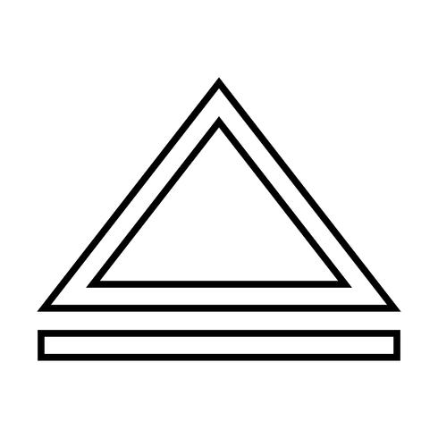 Icono de línea negra vector