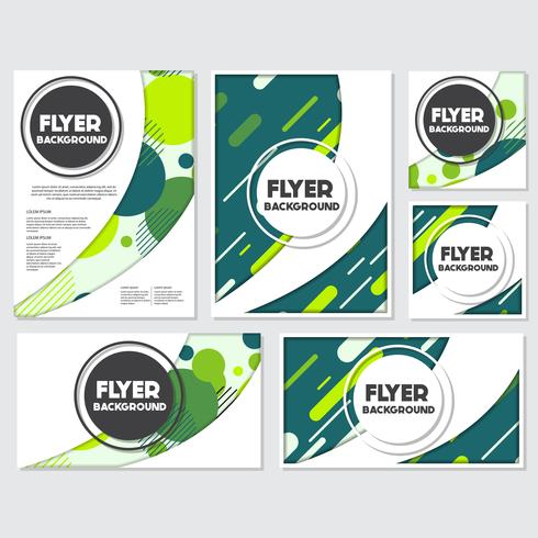 fresh background flyer style background Design Template vector