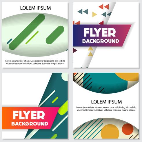 fresh background flyer style background Design Template vector