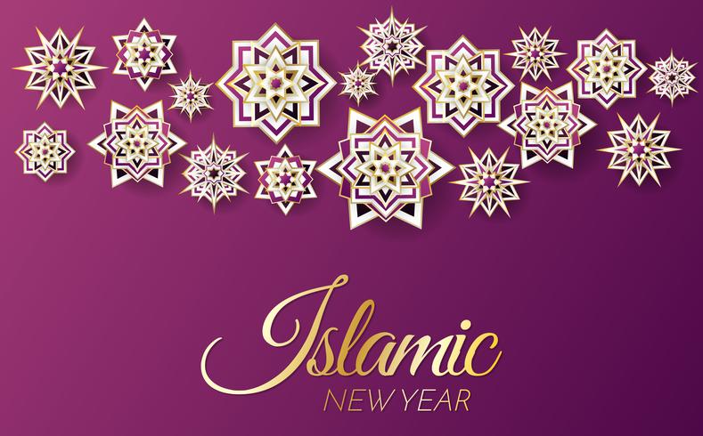 islamic background template Vector