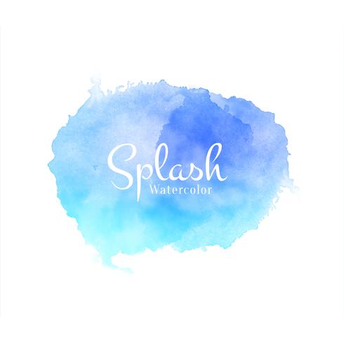 Abstract beautiful watercolor splash design vector