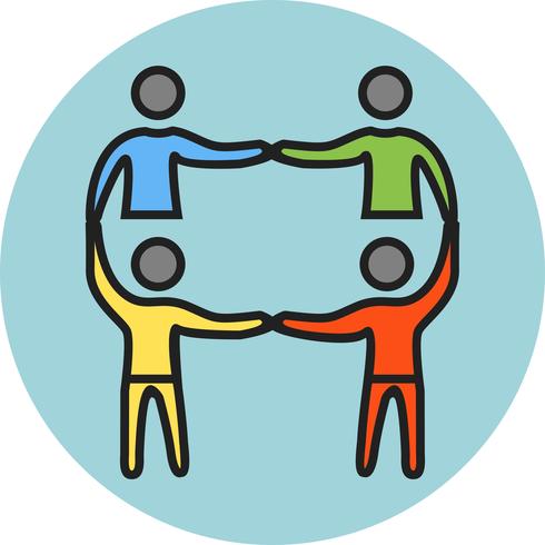 Line Filled Icon vector