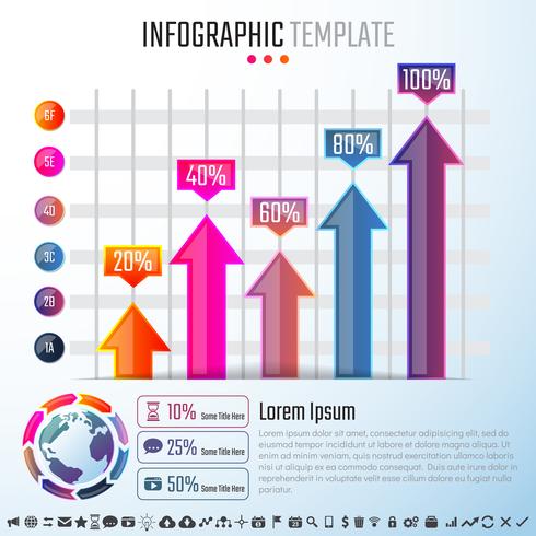 Plantilla de diseño de infografías vector