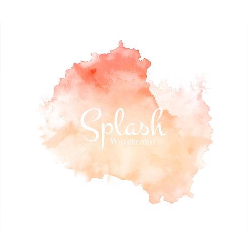 Abstract beautiful watercolor splash design vector