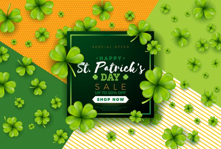 Diseño de la venta del día de San Patricio vector