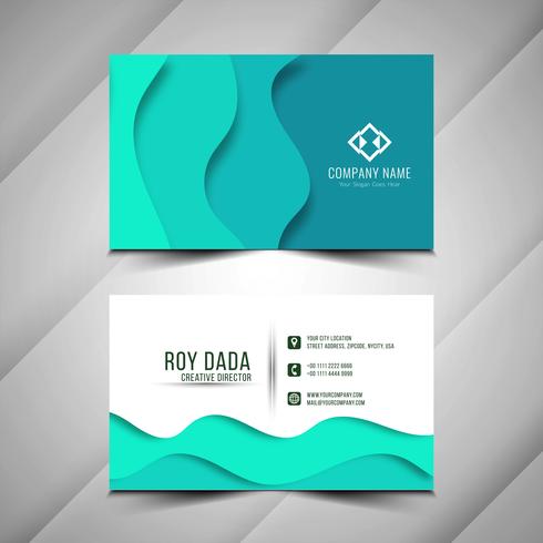 Abstract modern business card template vector