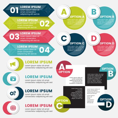 Infografía diseño plantilla vector