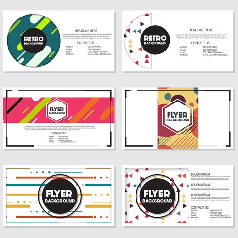 fresh background flyer style background Design Template vector
