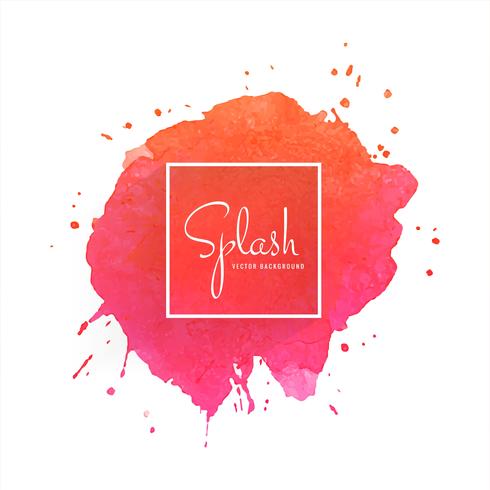 Abstract colorful watercolor hand draw stroke vector