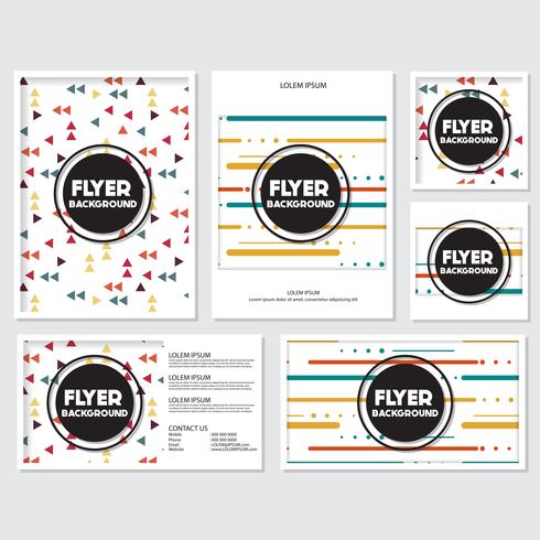 fresh background flyer style background Design Template vector