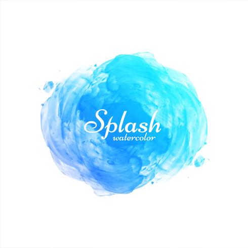 Hand drawn watercolor splash design background vector