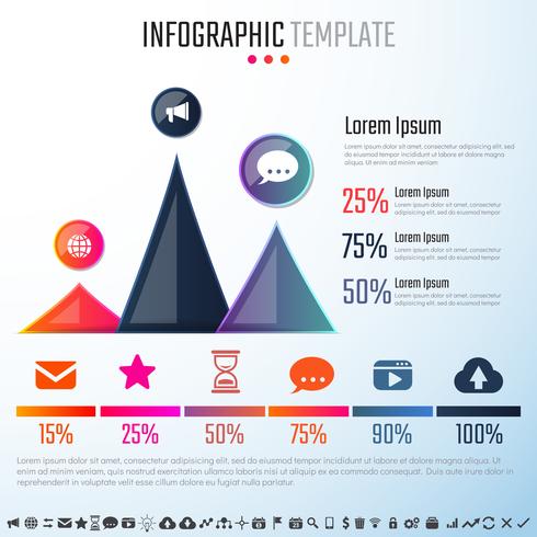 Plantilla de diseño de infografías vector