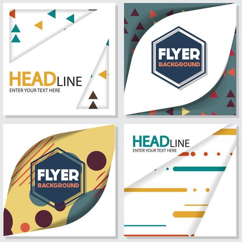 fresh background flyer style background Design Template vector