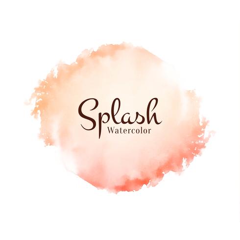 Abstract watercolor splash design vector