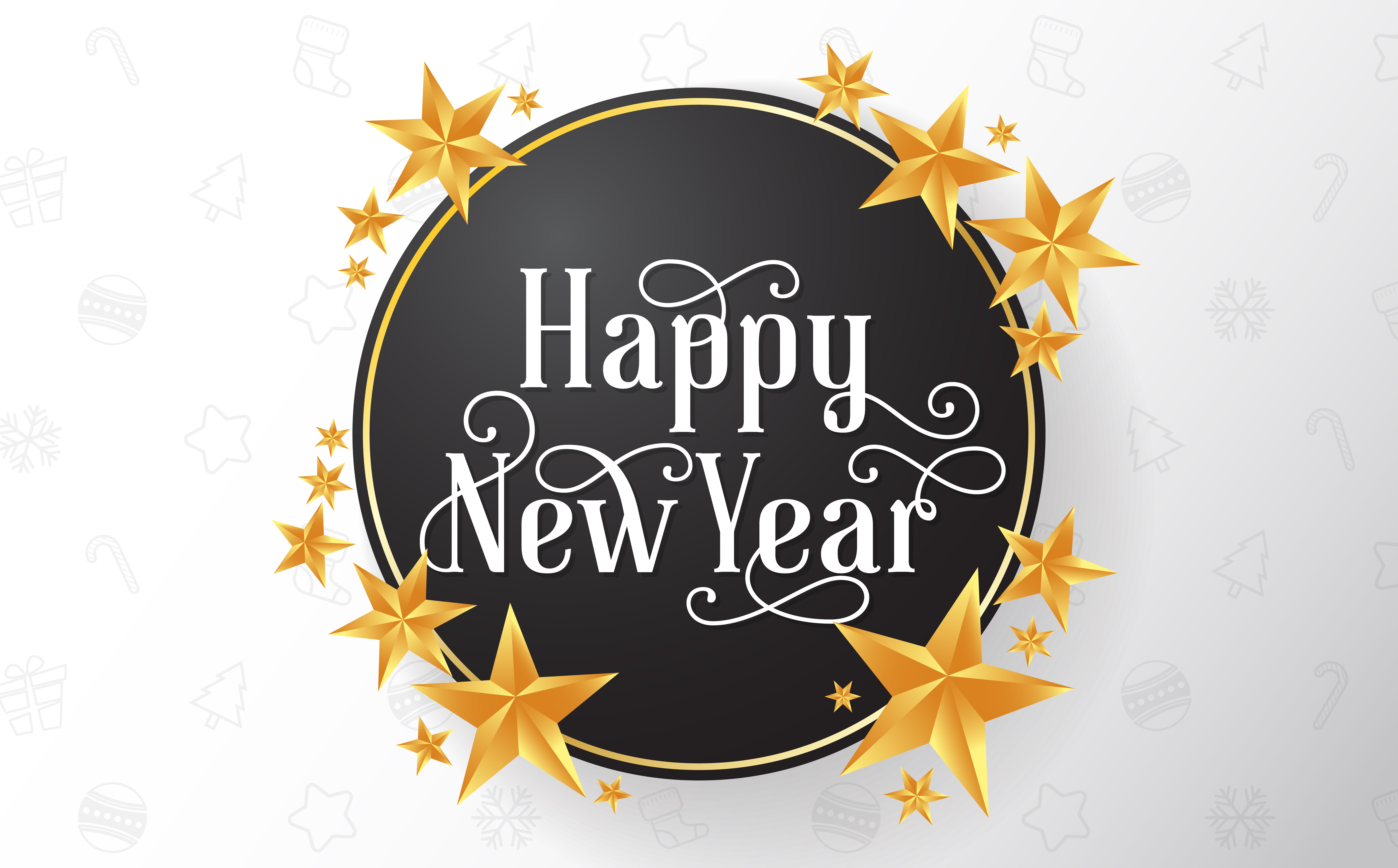 Happy new year with fireworks background vector image Happy New Year Background Vector background 340155 Vector Art at Vecteezy