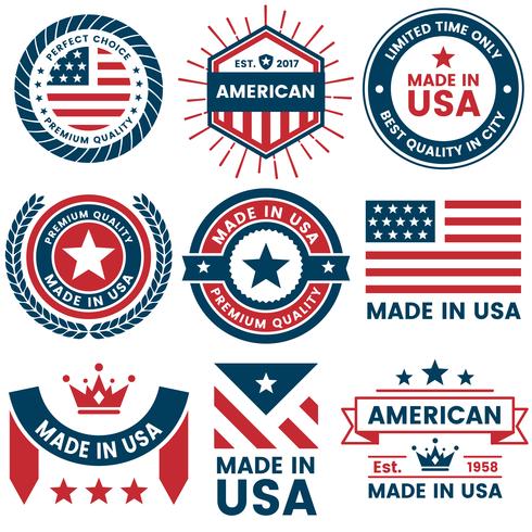 America Vector label for banner