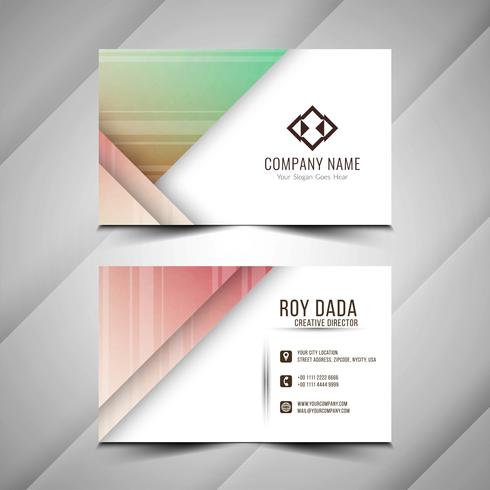 Abstract modern business card template vector