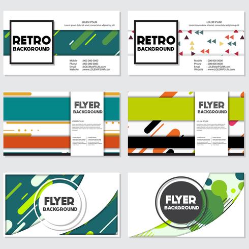 fresh background flyer style background Design Template vector