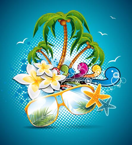 Summer Holiday Flyer Design  vector