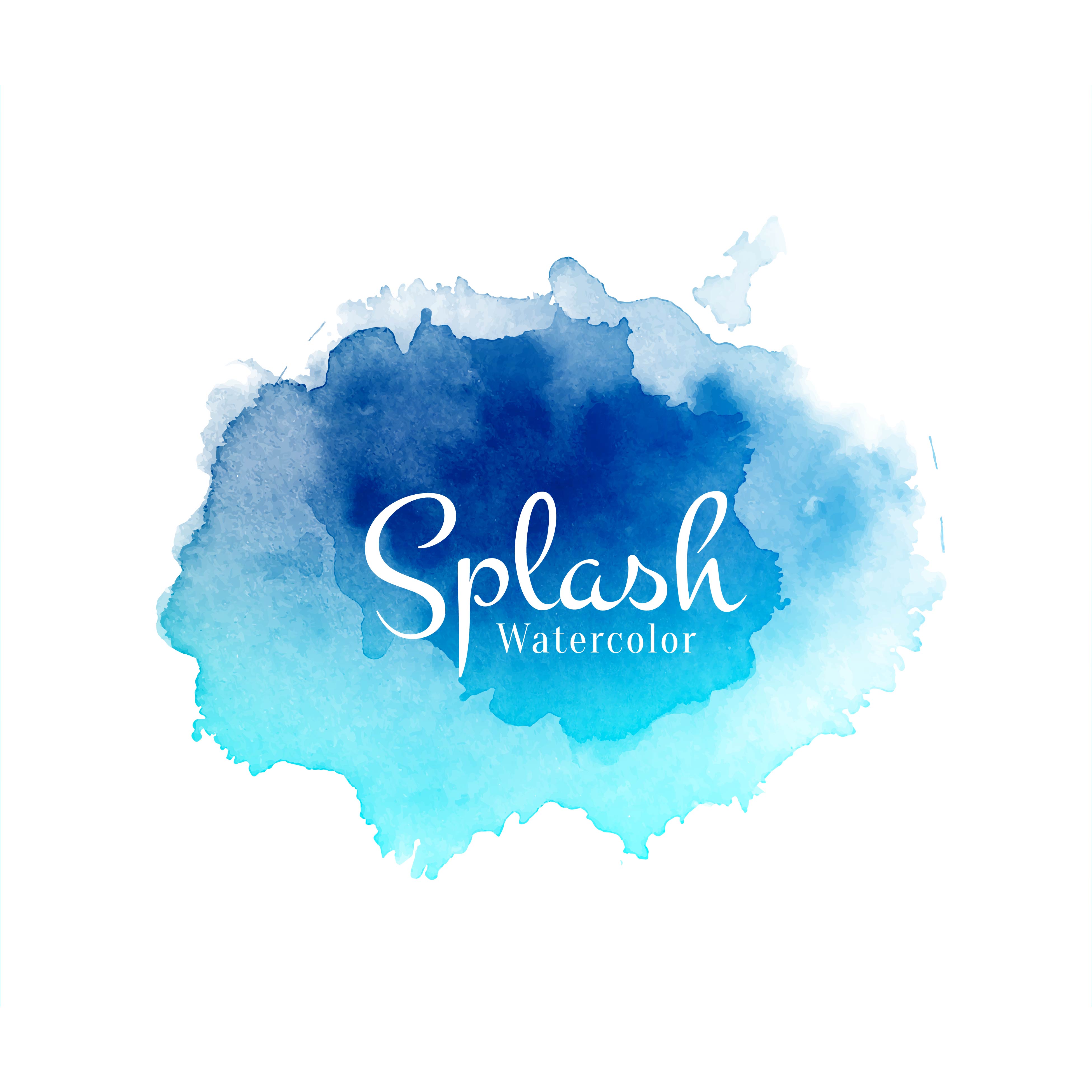 Download Modern watercolor splash soft design vector - Download ...