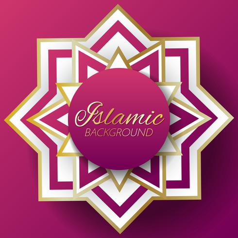 islamic background template Vector