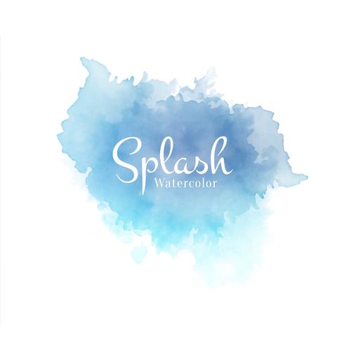 Abstract beautiful watercolor splash design vector