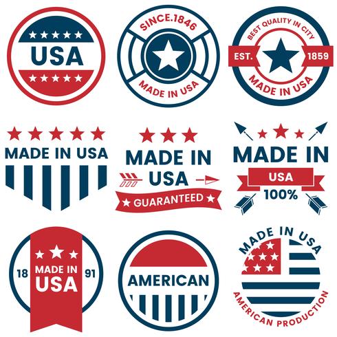 America Vector label for banner