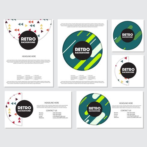 fresh background flyer style background Design Template vector