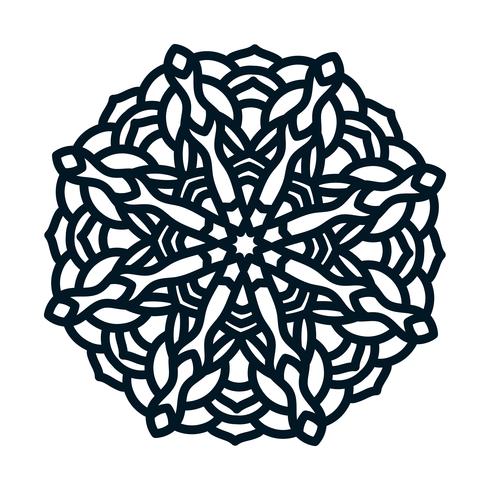 Template snowflakes laser cut and engraved. vector