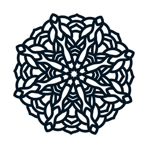 Template snowflakes laser cut and engraved. vector