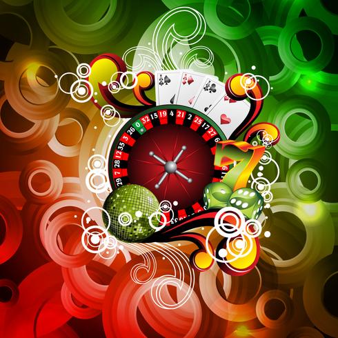 casino theme illustration 340471 Vector Art at Vecteezy