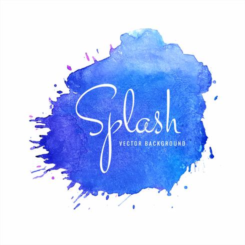 Abstract colorful soft watercolor splash vector