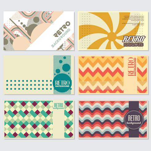 Old retro Vintage style background Design Template vector