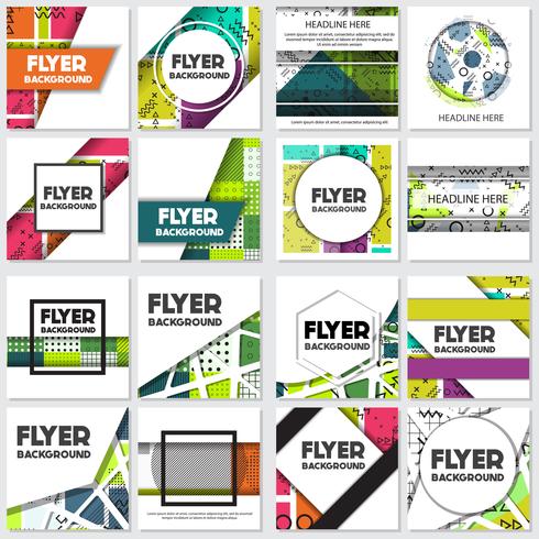 memphis background style Design Template vector