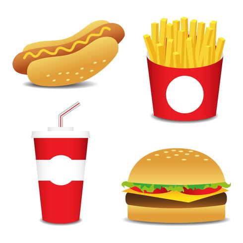 Fast food set - Download Free Vector Art, Stock Graphics & Images