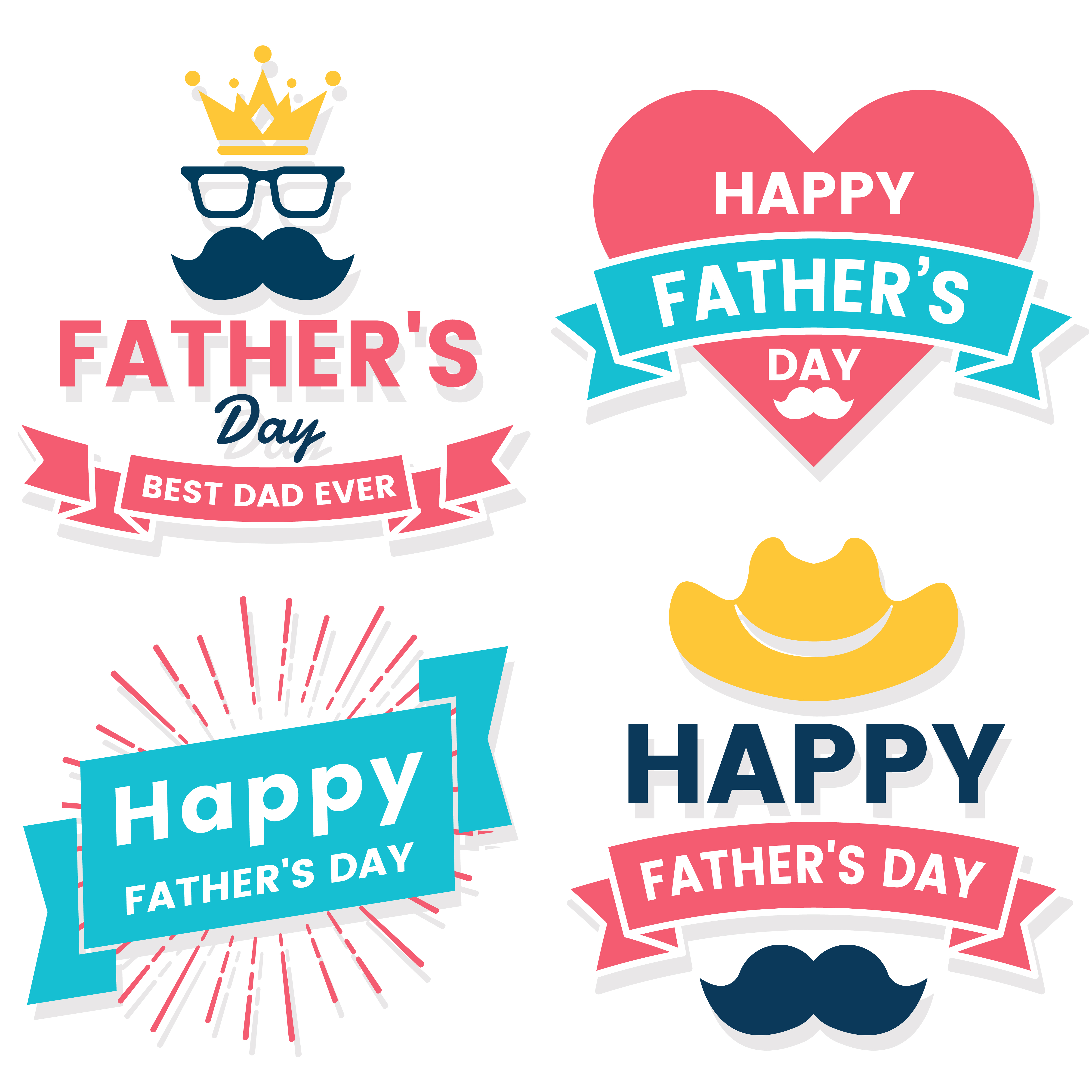 Download father day Birthday Vector Logo for banner - Download Free ...