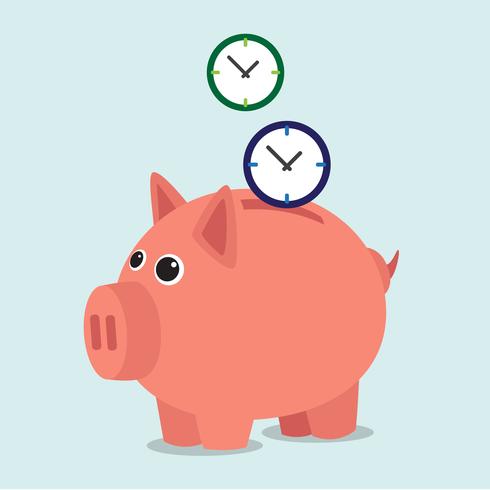 Piggy bank vector