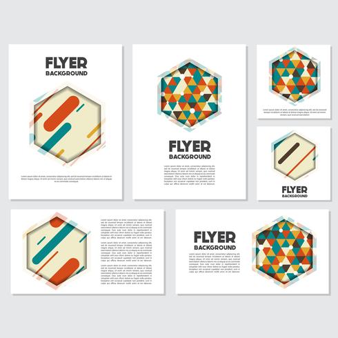 fresh background flyer style background Design Template vector