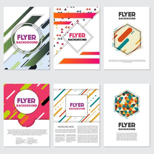 fresh background flyer style background Design Template vector