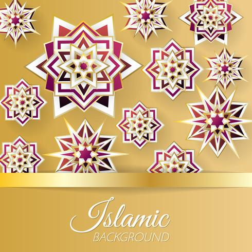 islamic background template Vector