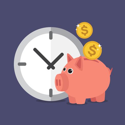 Piggy bank vector