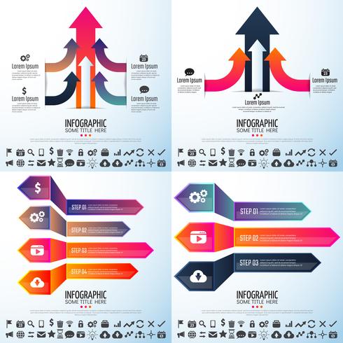 Plantilla de diseño de infografías vector