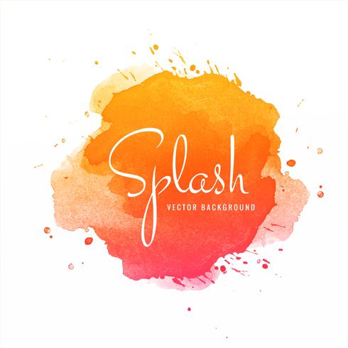 Abstract Colorful Watercolor Splash Background vector